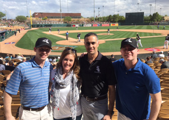 Dr. Nikhil Verma at White Sox Spring Training