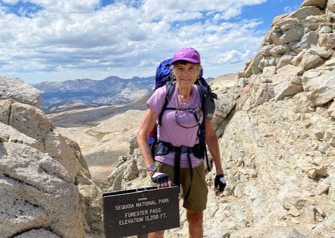 Patient Kathy Fauth Hiking