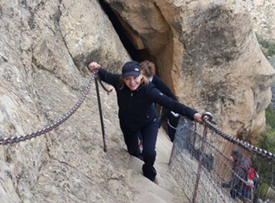 Patient Teresa Hillstorm Hiking