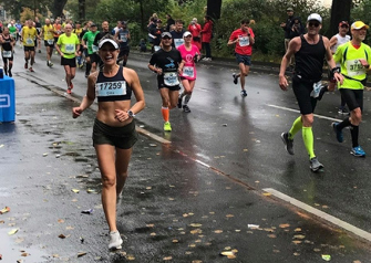 patient Gina Uebelhor running marathon