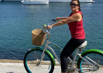 Dr. Berger patient riding bike