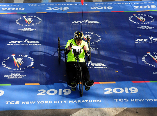 Patient Dale Grubba at Chicago Marathon