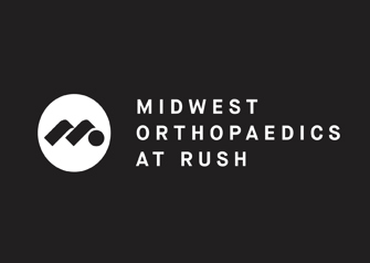 Midwest Orthopaedics at RUSH Logo in White