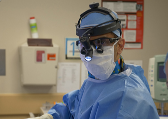 dr kern singh in operating room