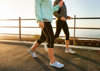 Walking keeps you healthy stock photo